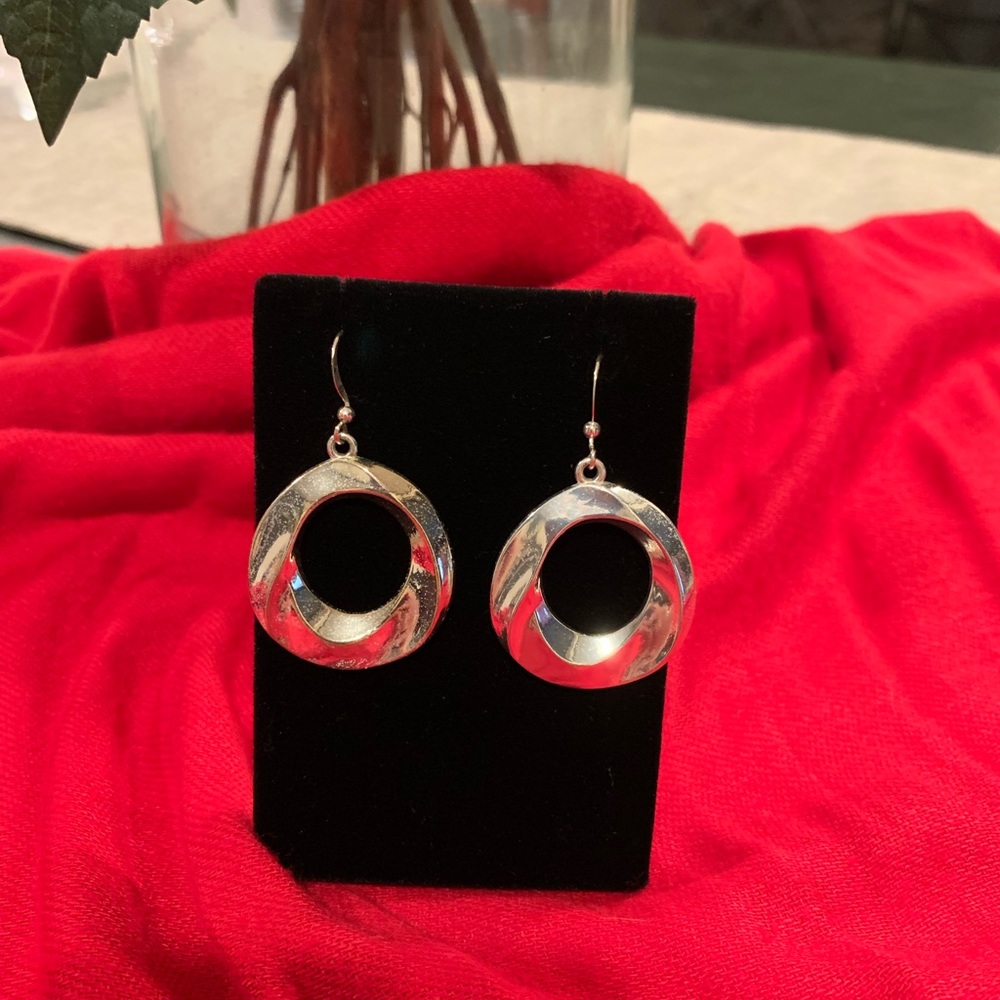 Silver earrings